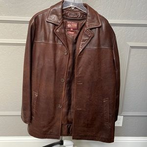 Wilson leather crafted coat